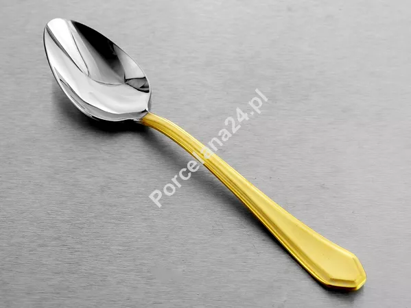 Komplet sztućców 24 cz. na 6 osób Hisar - Riva Gold Satin (4.0/3.0 mm) matowe złoto