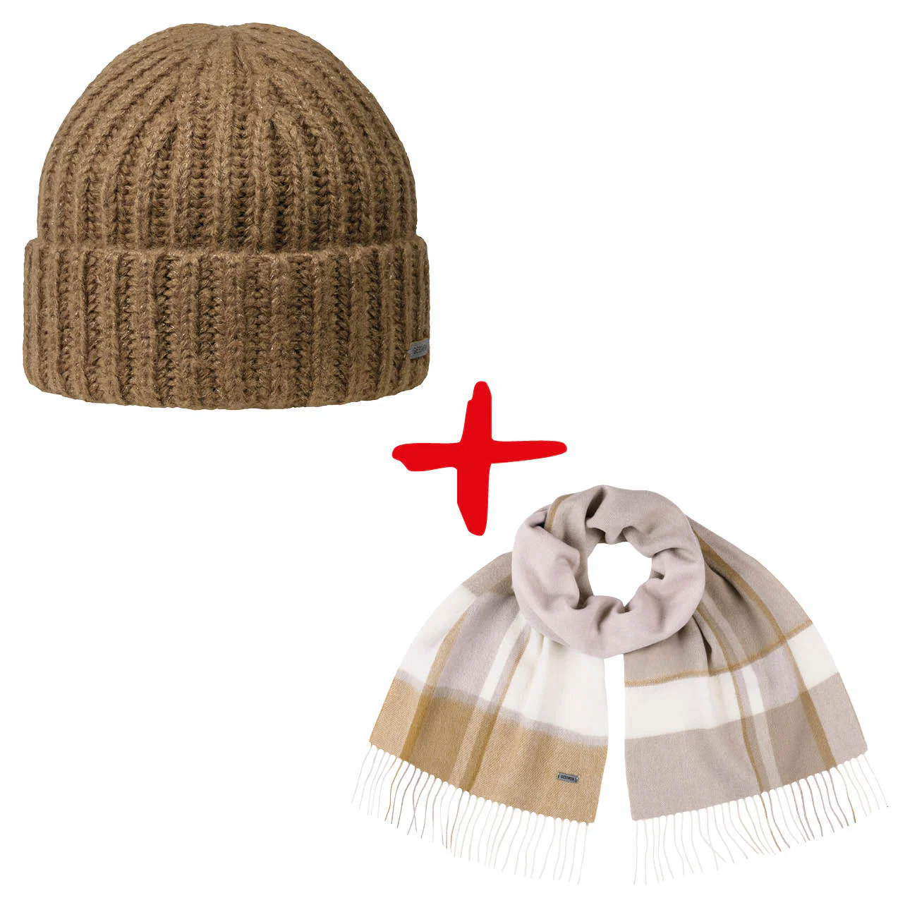 Bundle: Highbeanie Sonnenkopf + Schal Hocheck