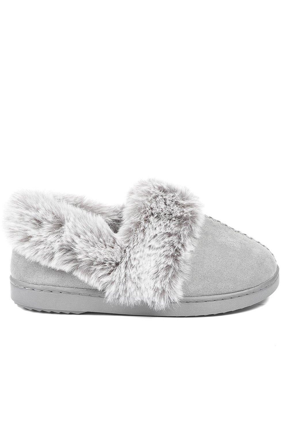 Pavers Luxury Velour Cushioned Slippers