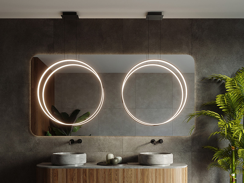 Lampa wisząca Rio LED aluminiowa czarna