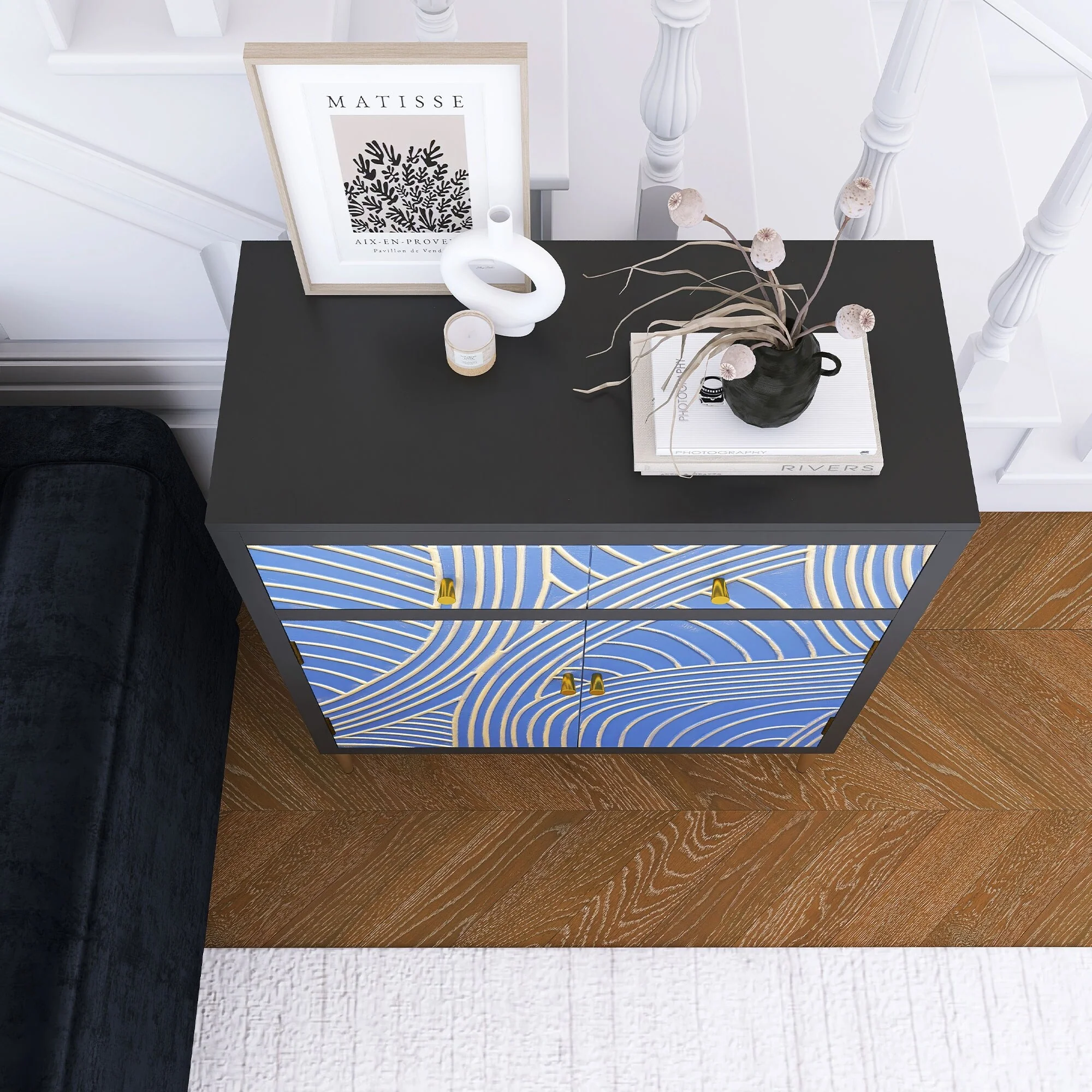 Accent Cabinet with 2 Doors,1 Drawer and Adjustable Shelf