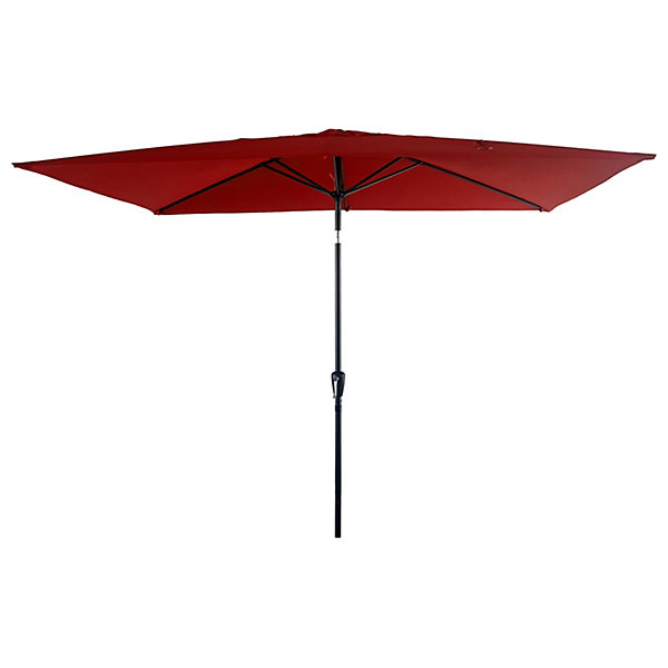 Parasol droit HAPUNA rectangulaire 2x3m rouge - HAPPY GARDEN