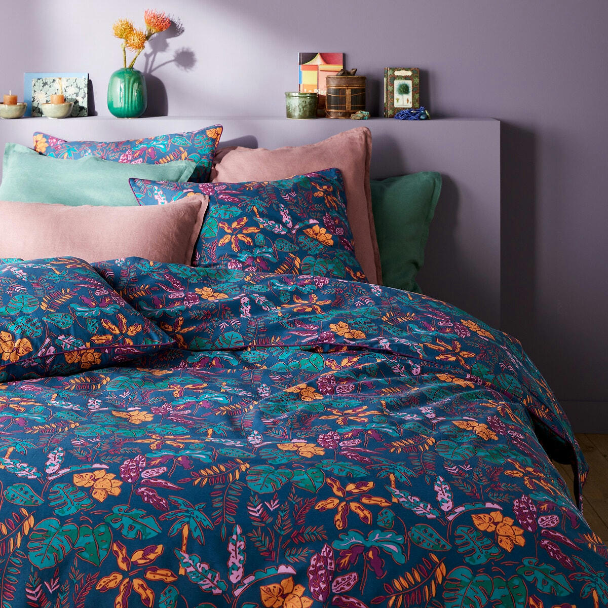 Housse de couette 30% coton recyclé, Foliaro