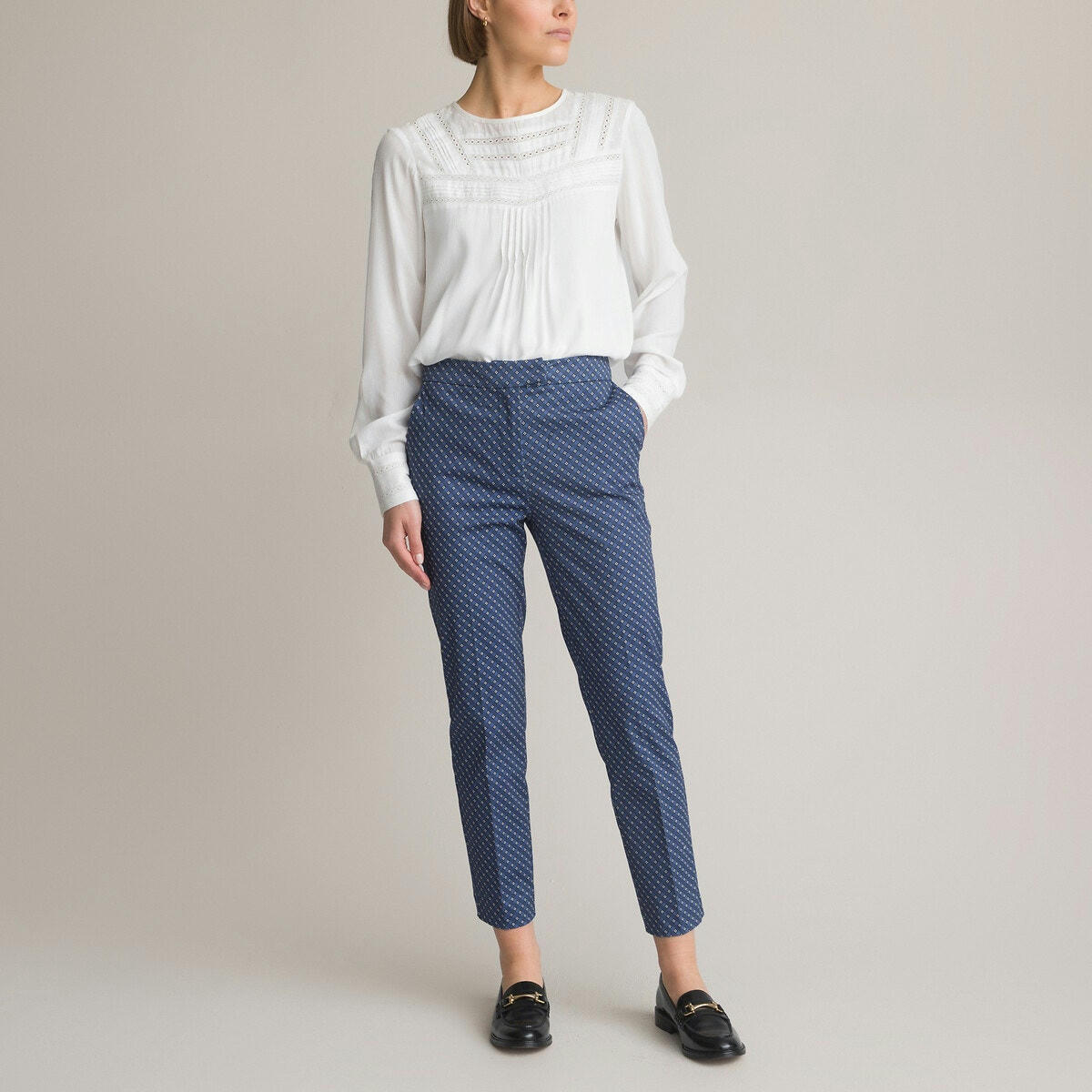 Pantalon fuselé, forme 7/8ème