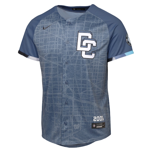 CJ Abrams Washington Nationals Nike Youth 2025 City Connect Limited Player Jersey - Blue