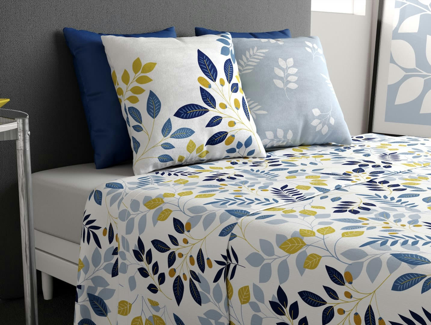 CHLOÉ - Parure de drap coton blanc 180x290 cm