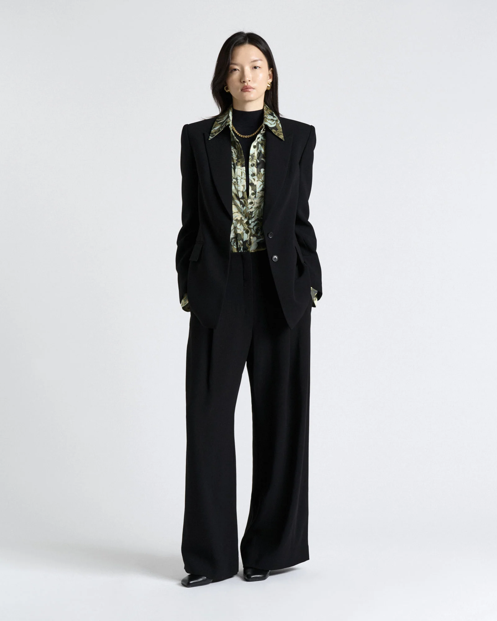 Crepe Hourglass Blazer