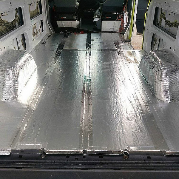 Isolant thermiqueautocollant 100% aluminium (0,5m x 1,2m)   ruban aluminium. Pour maisons, caravanes, fourgons, radiateurs