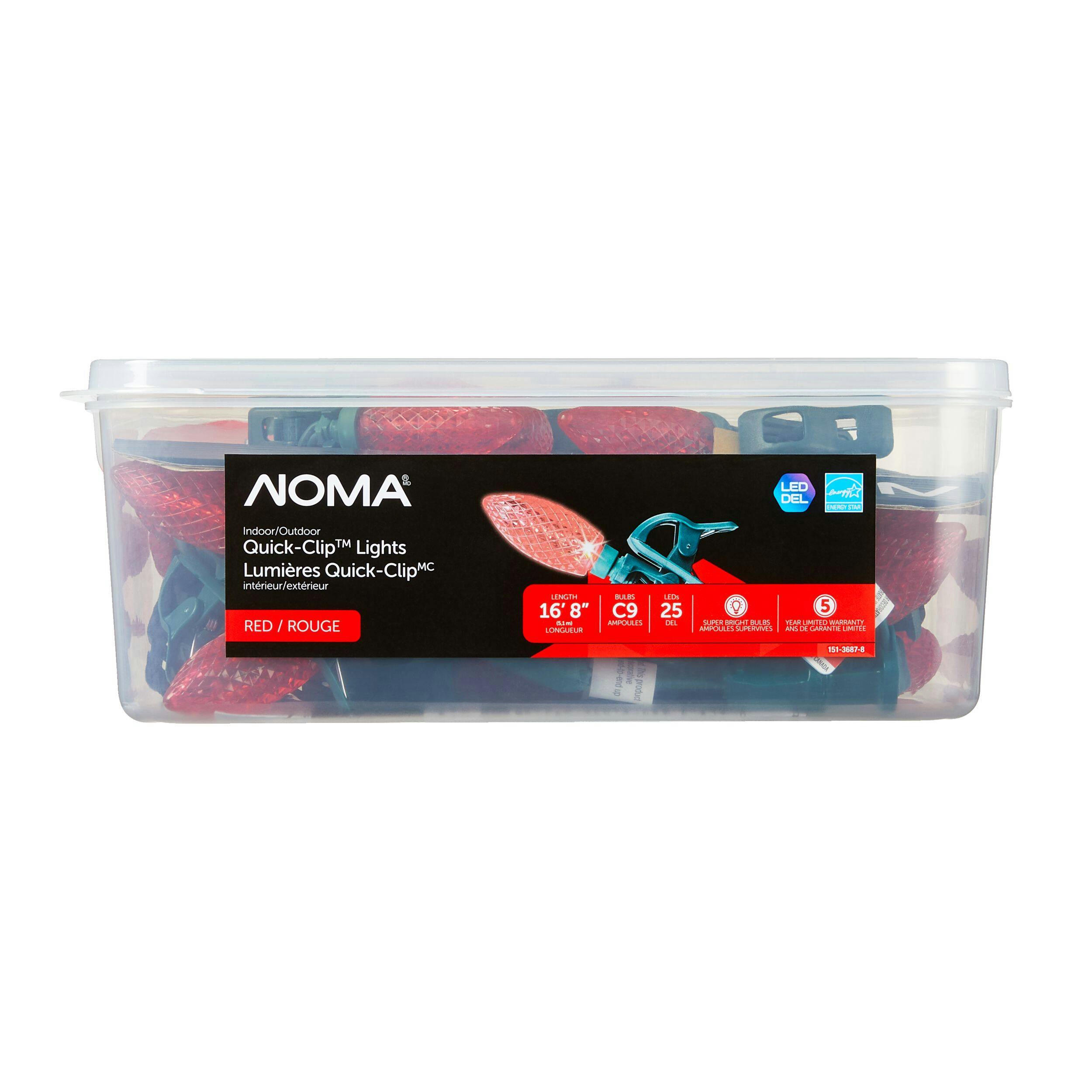 NOMA Quick-Clip 25 C9 LED Lights, R