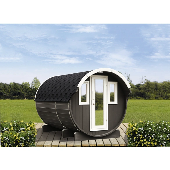 Fasssauna »Basic«, BxHxT: 205 x 210 x 330 cm, Fichtenholz