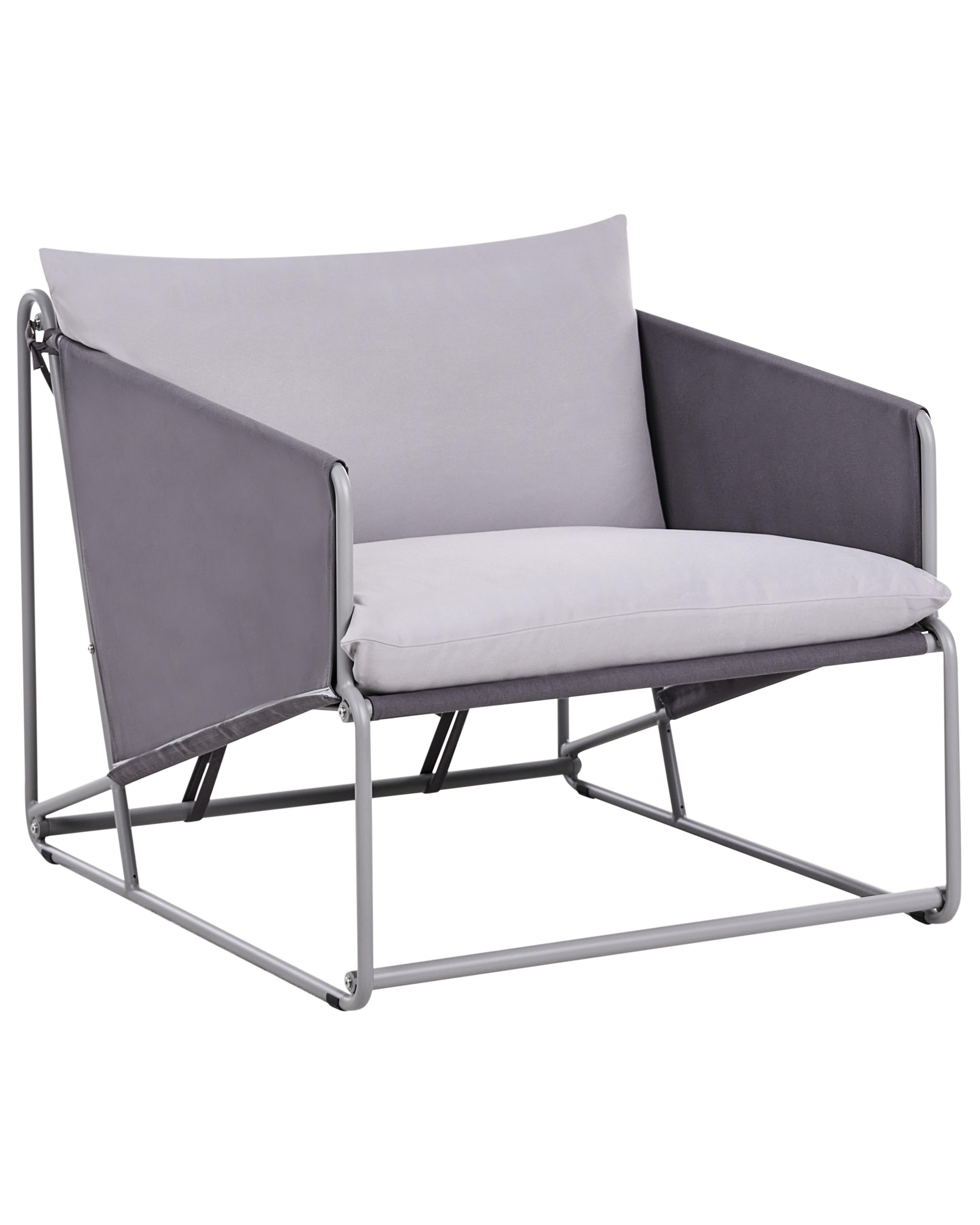 Garden Sofa 2 Seater PONTE Metal Grey