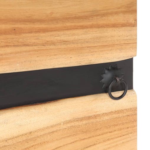 NNEVL Bedside Cabinet 40x30x51 cm Solid Acacia Wood