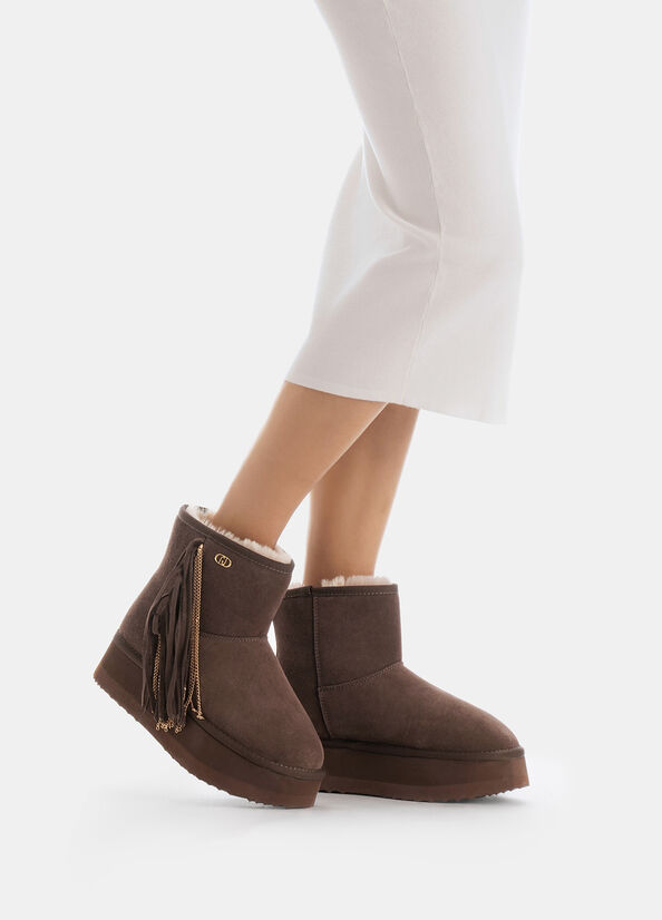 Stivaletti warm con frange