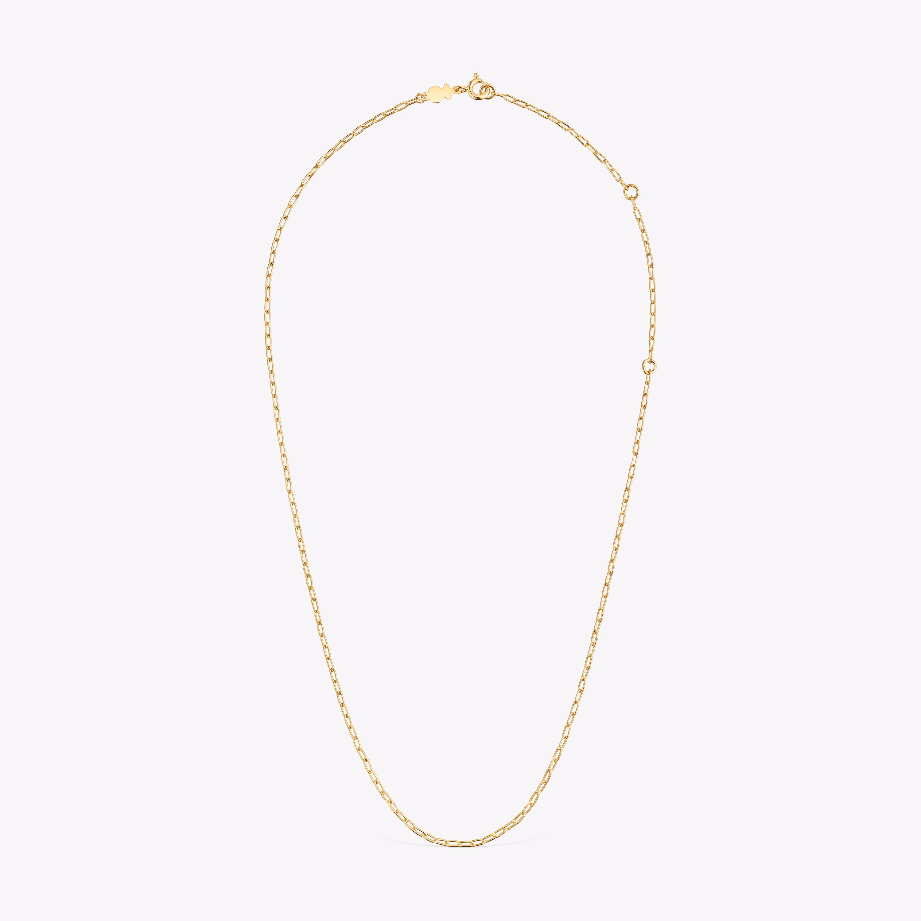 Gargantilla con baño de oro de 18 kt sobre plata con anillas ovales 50 cm TOUS Basics