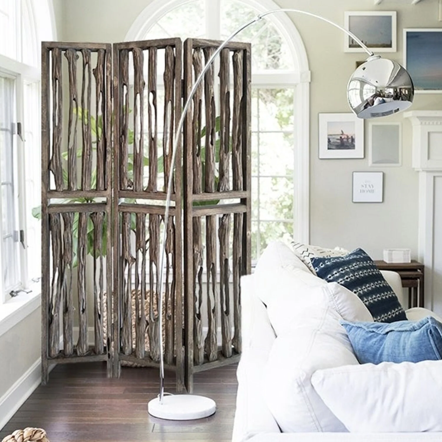 53 x 3 x 71 Weathered Brown, Wood, Wrightwood - Screen