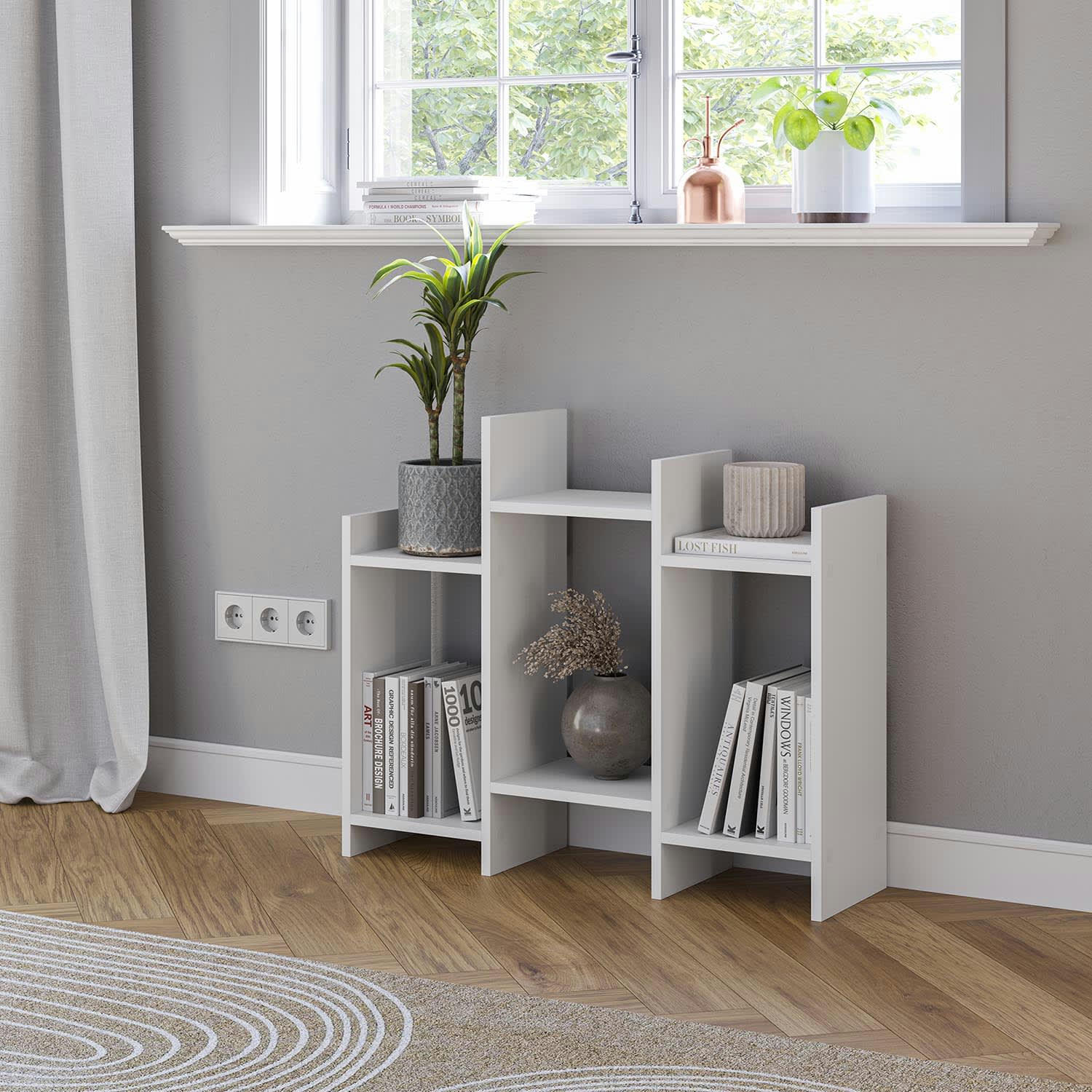 FEROE - Etagère 3 trous couleur blanc