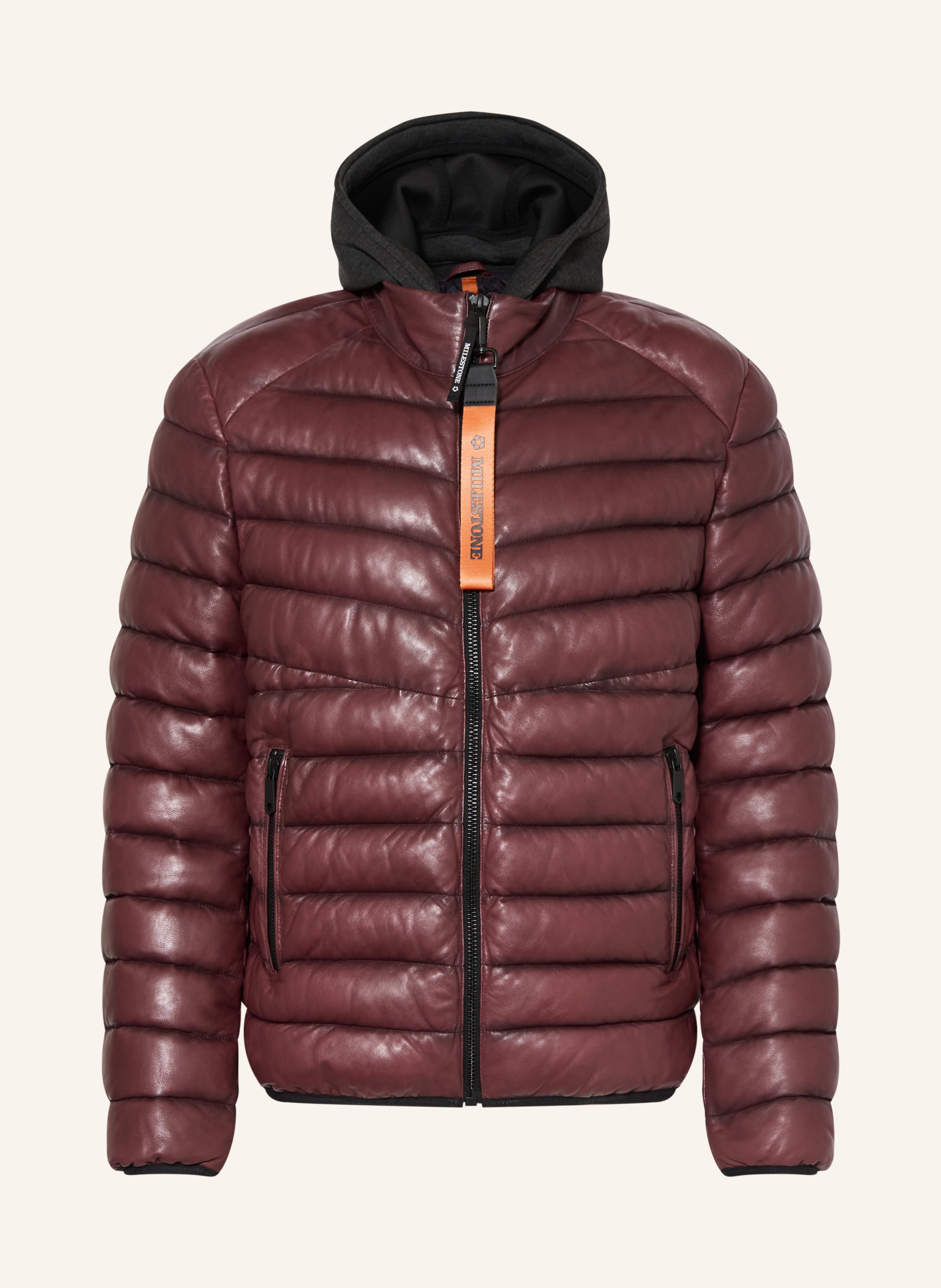 MILESTONE Steppjacke MSHARVEY aus Leder mit herausnehmbarer Blende