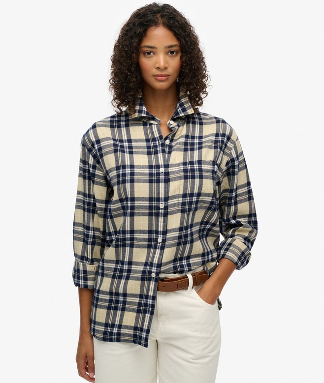 Check Flannel Boyfriend Shirt