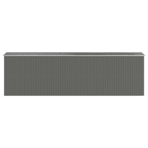 NNEVL Garden Shed Light Grey 192x689x223 cm Galvanised Steel