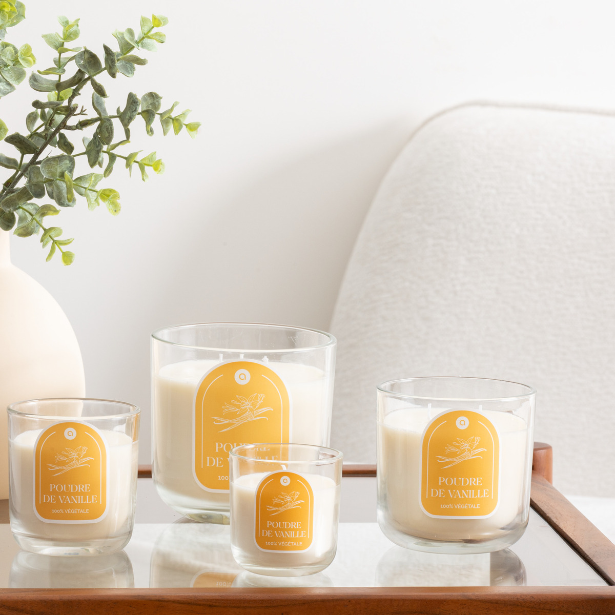 Scented candle "Floa" Vanilla, 115g