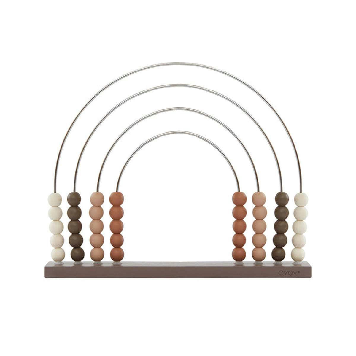 ABACUS - Boulier arc-en-ciel multicolore en bois et en métal H28,5x35,5x7,8cm