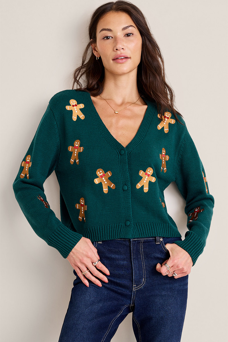 Gingerbread Button Down Cardigan