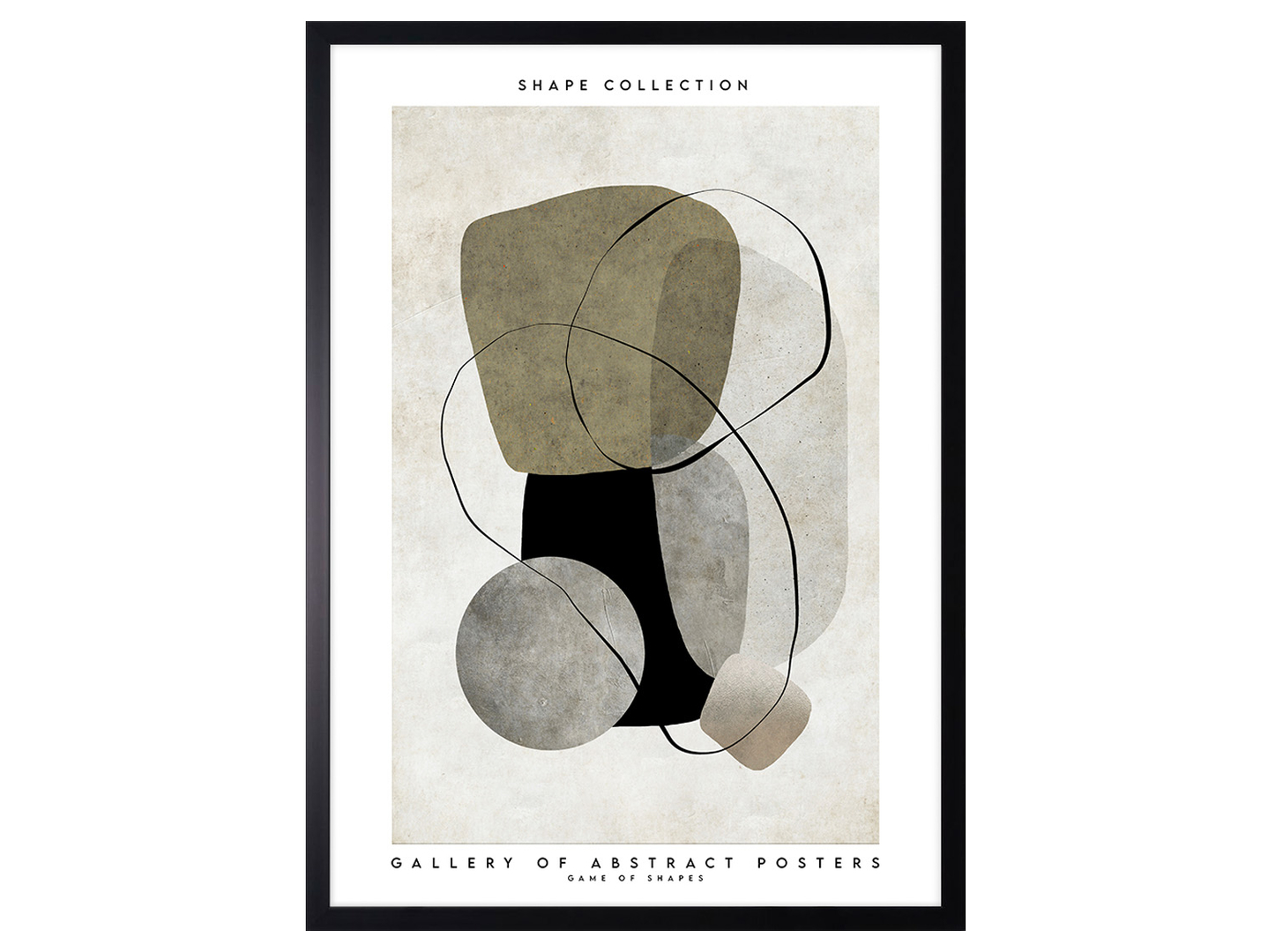 Obraz w ramie Stone Shape Abstract 53x73 cm