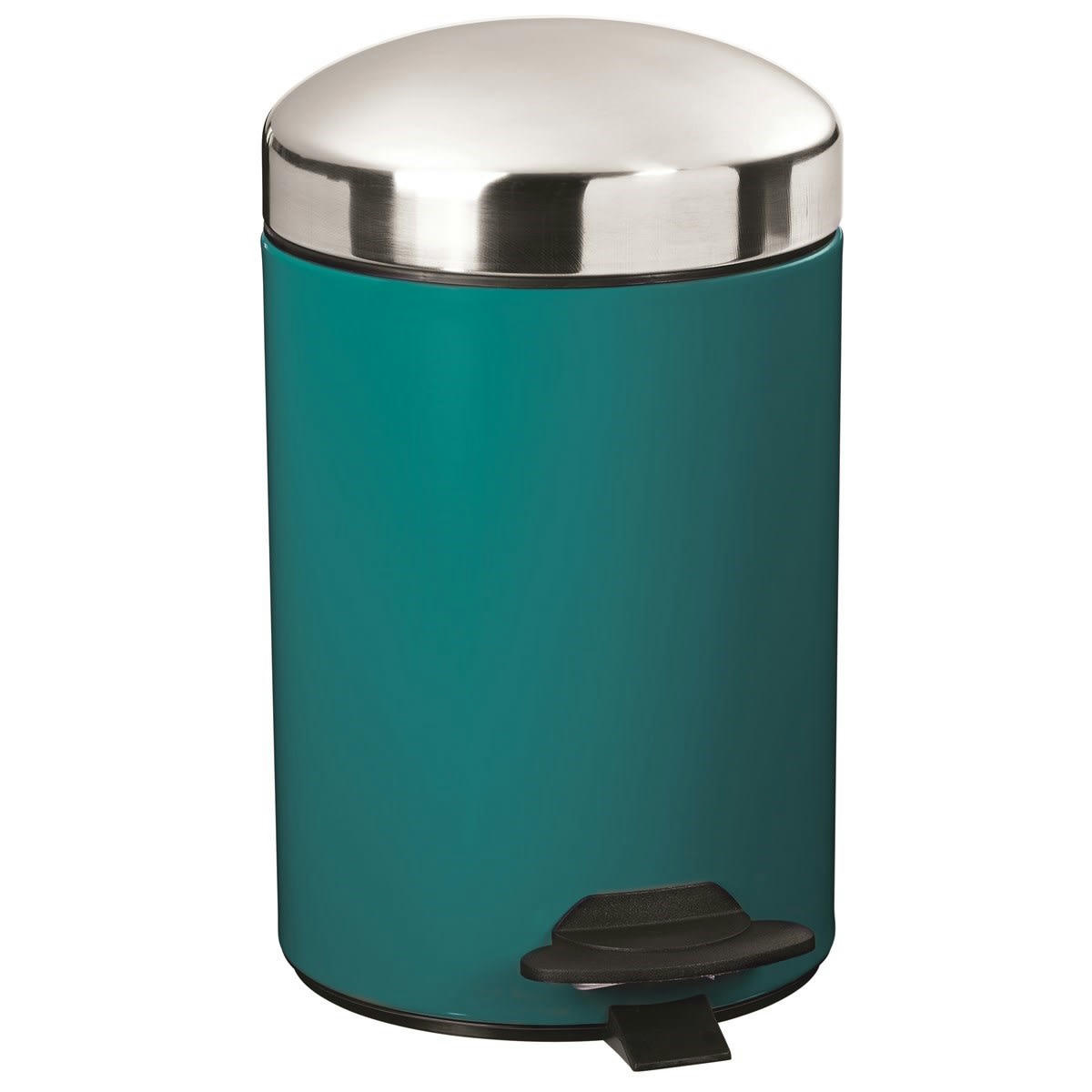 BONNY - Poubelle 3L en Métal Bleu turquoise