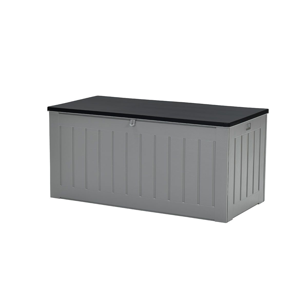 Primo kussenbox - kunststof - 830L - 160x78 cm - donkergrijs - zwart