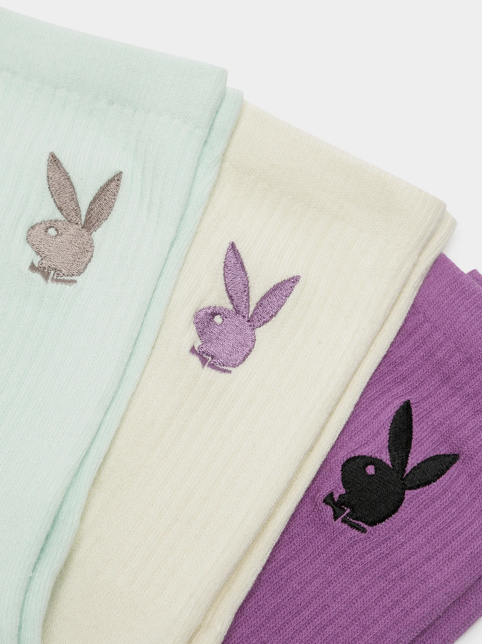 3 Pairs of Mini Bunny Crew Socks