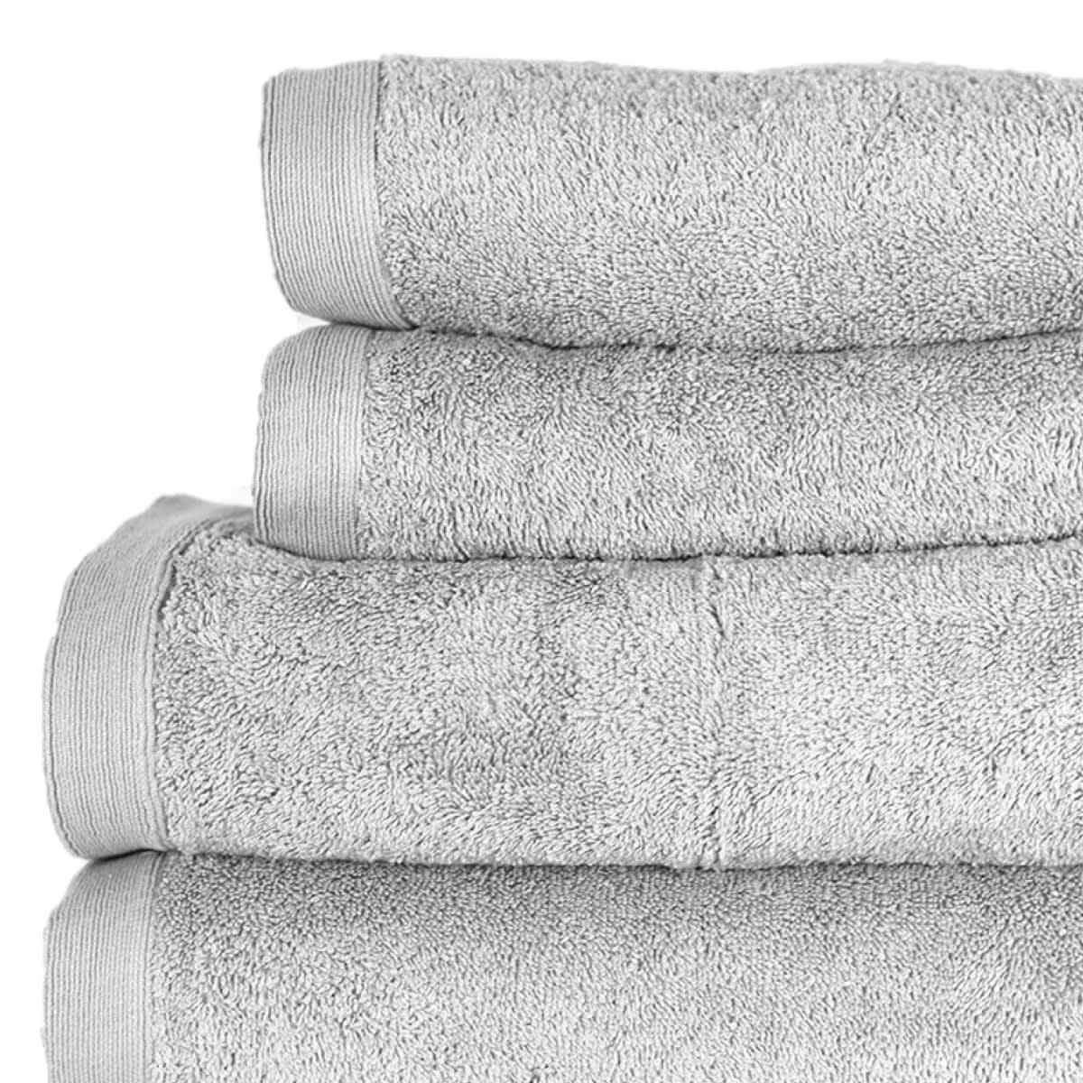 STUDIO - Ensemble de bain 4 pièces en coton Gris Perle