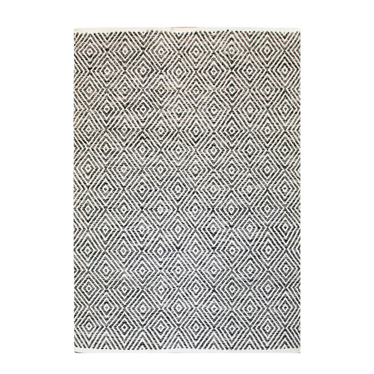GLAZE - Tapis design en Coton Gris anthracite 160x230 cm