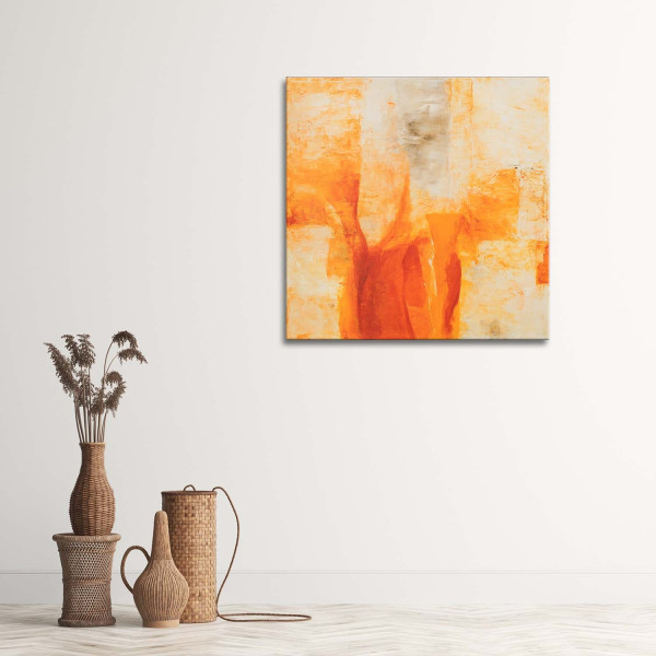 Feeby Obraz Pomarańczowy wzór z dołu do góry 30x30