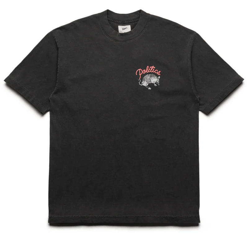 Politics Armadillo Tee - Vintage Black