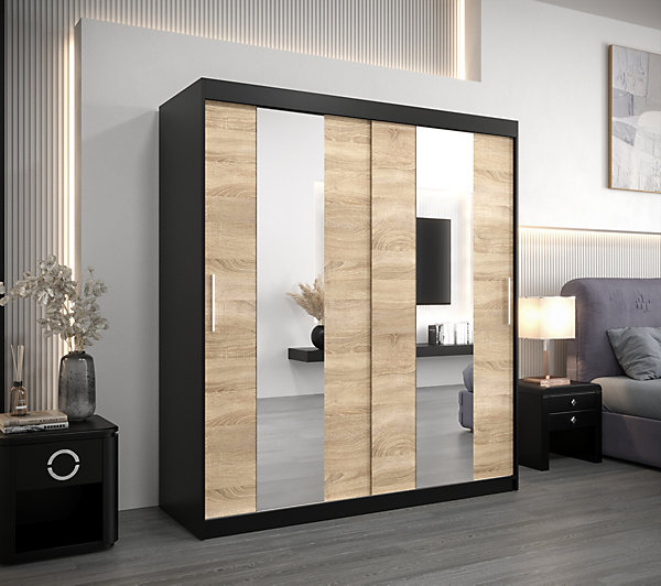 Armoire Pole à portes coulissantes H. 200 x L. 180 x P. 62, 2 portes