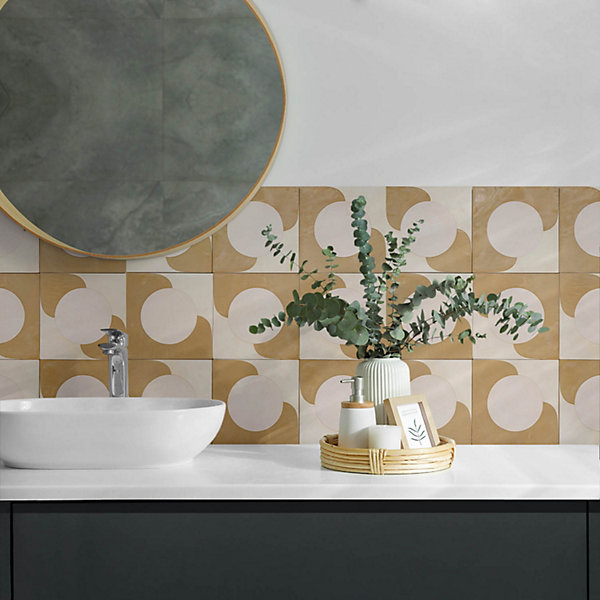 Panneau Mural Wallfluent 100x50 cm Motif Géométrique En Losange 1 pièce