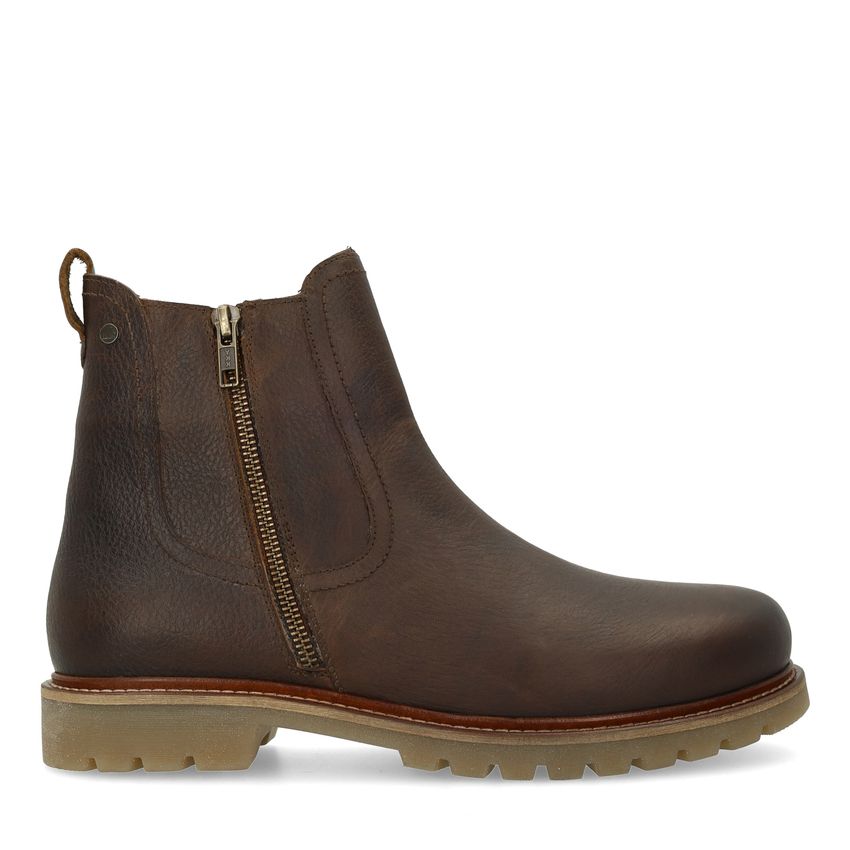 No Stress Bruine leren chelsea boots