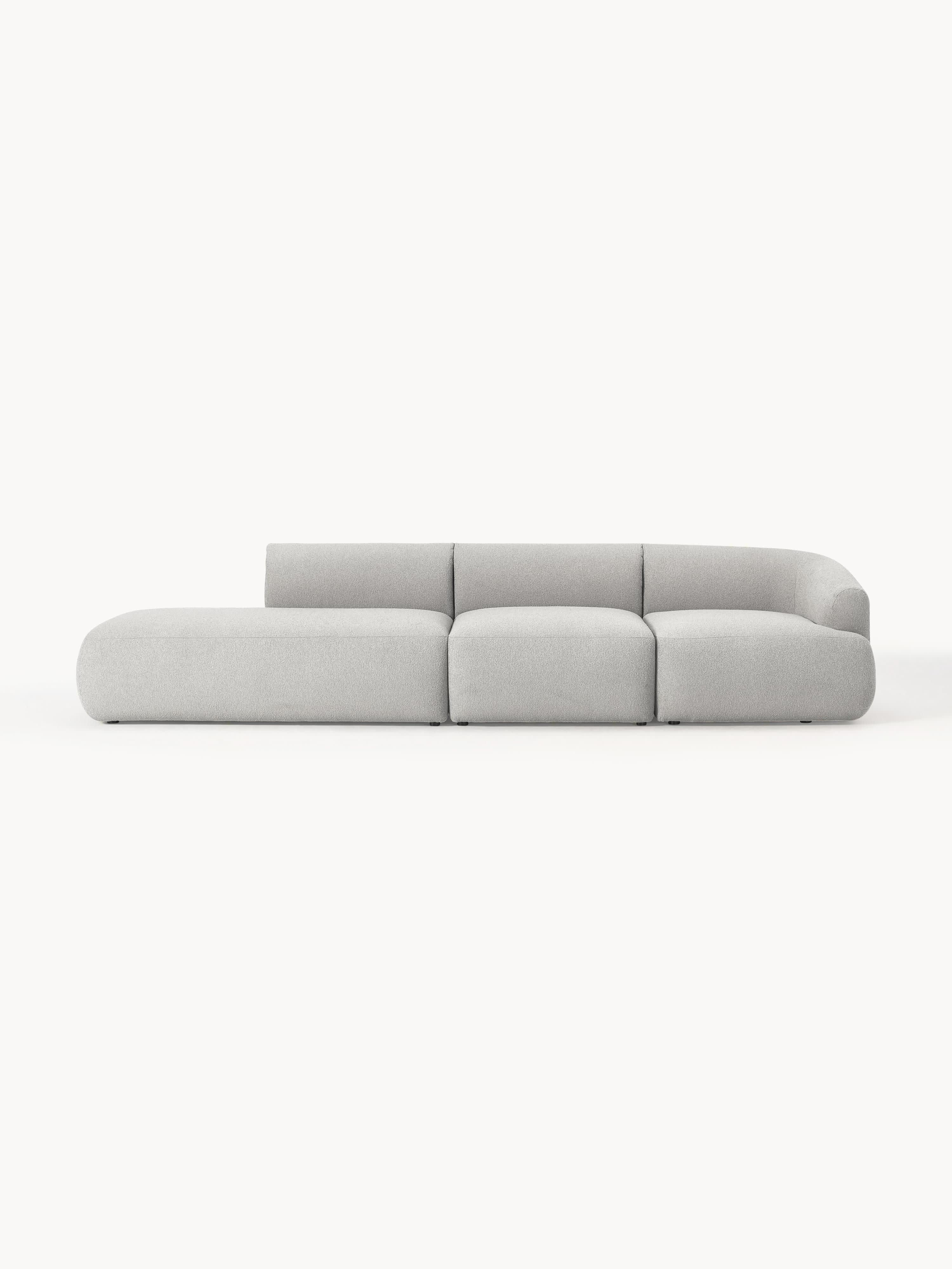 Modulare XL-Ottomane Sofia aus Bouclé