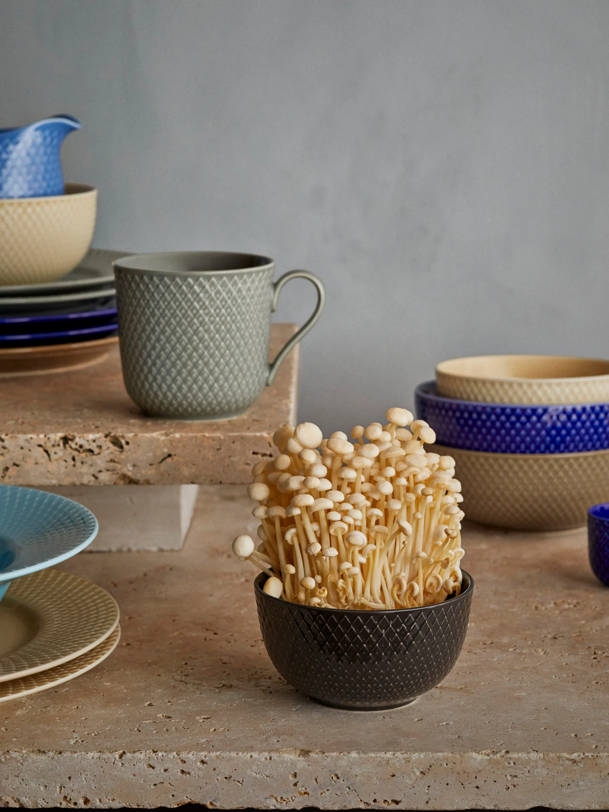 Porzellan-Tasse Rhombe Earth