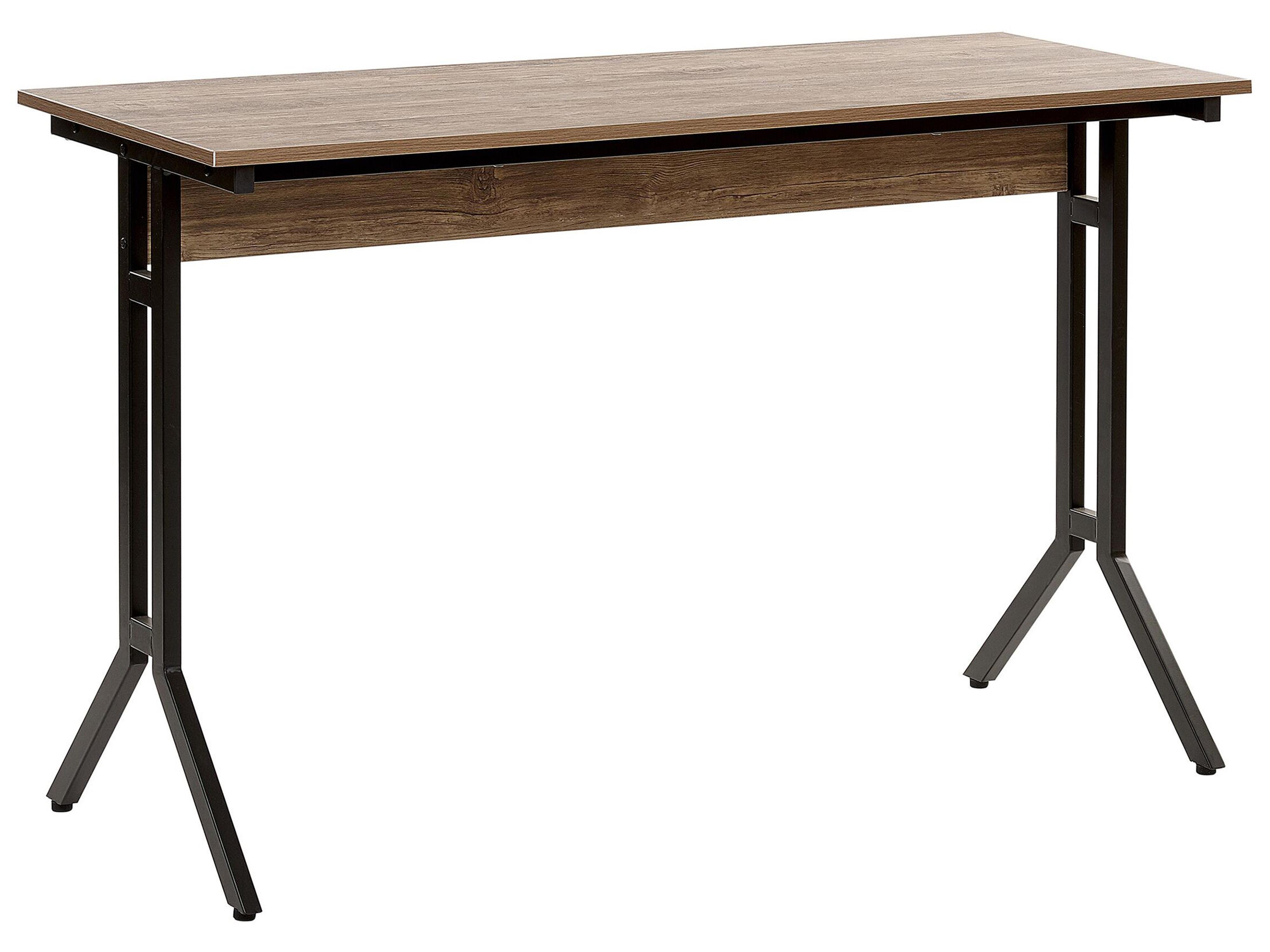 Home Office Desk CREEK Dark Brown 120 cm 48 cm