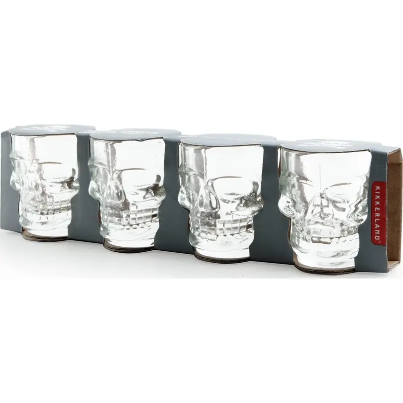 Schnapsglas 4er-Set Schädel