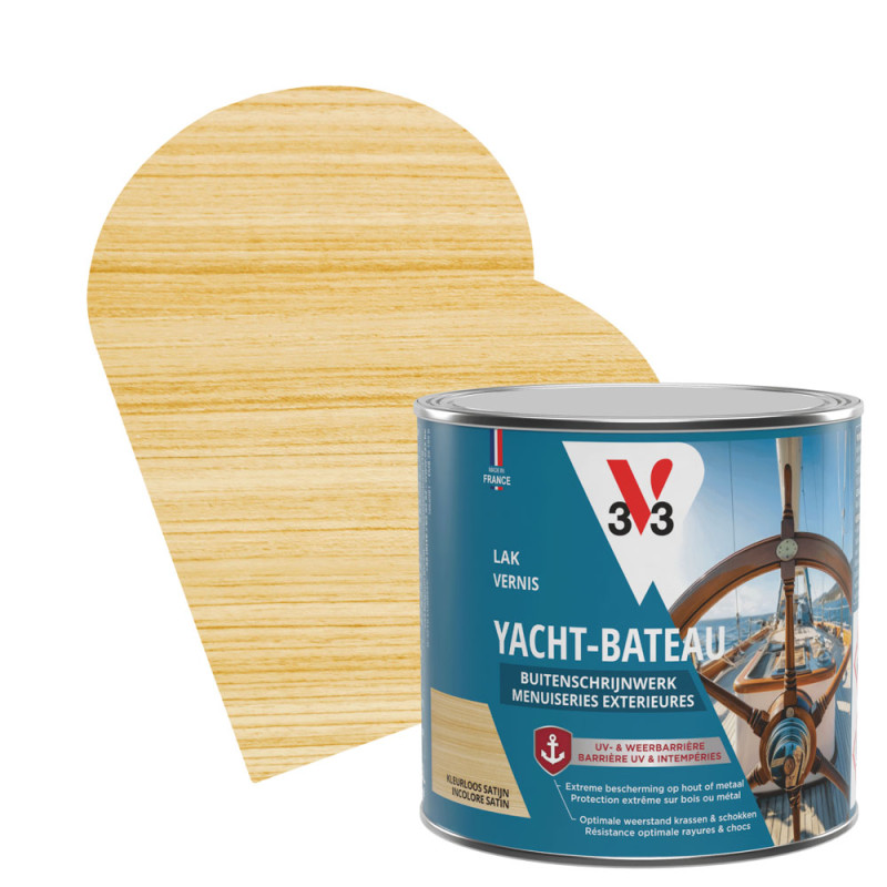 Vernis bateau incolore satiné 0,25 L V33