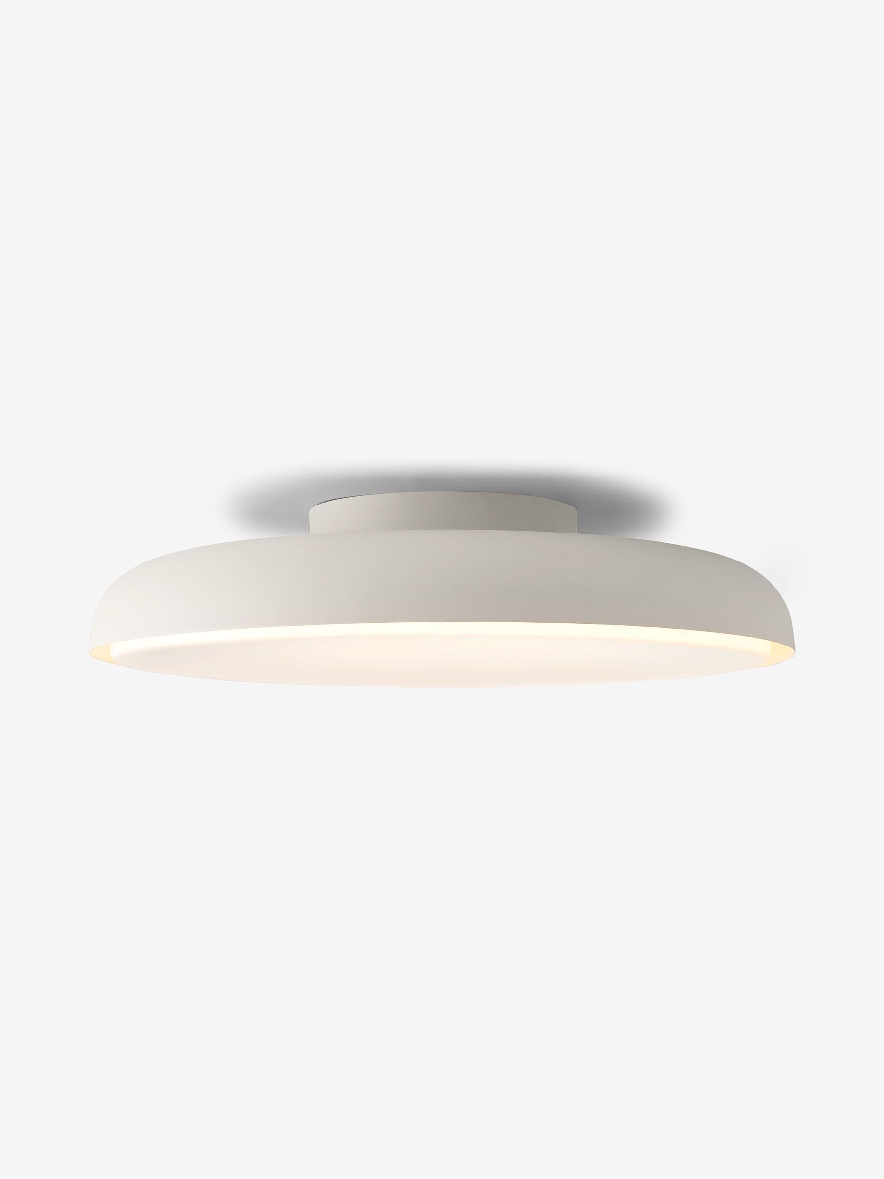 Nura Flush Bathroom Light in Ivory