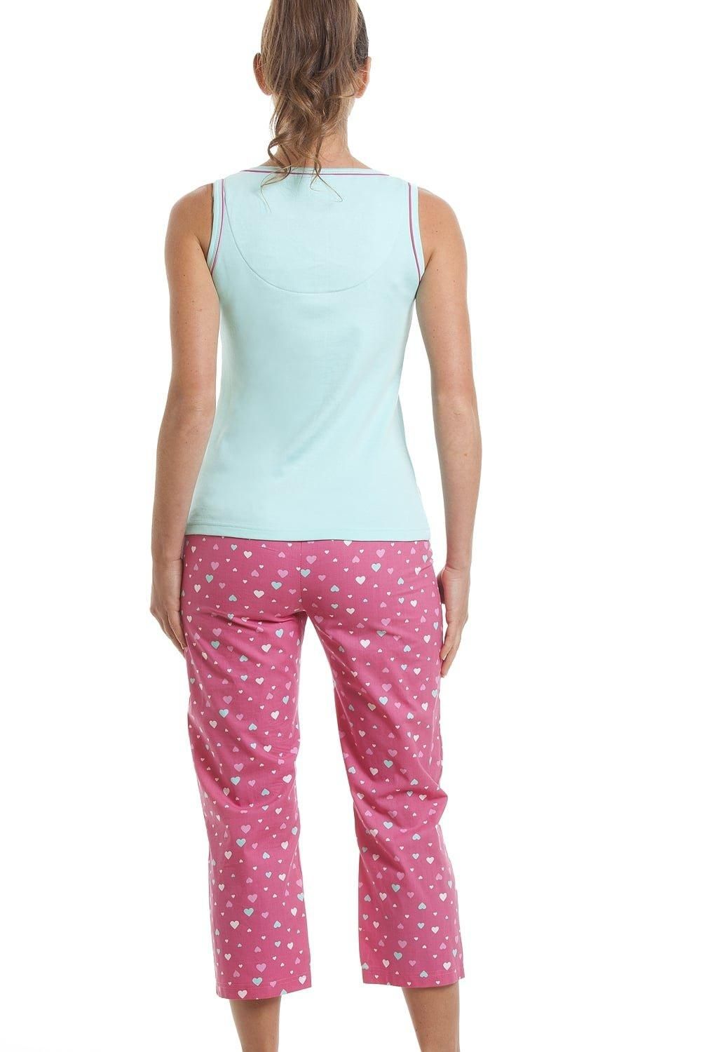 Camille Poodle Character Capri Cotton Pyjama Set