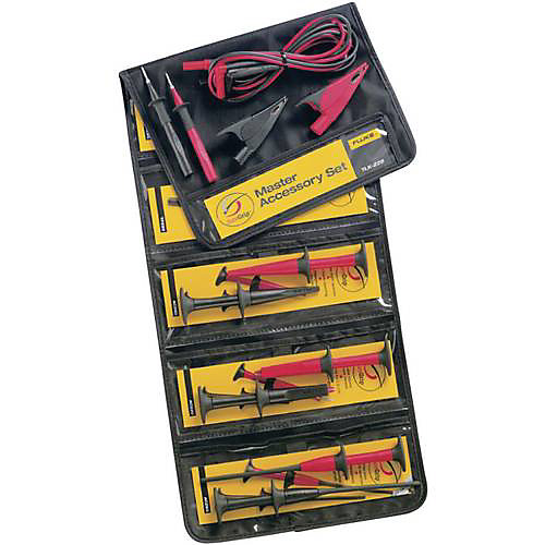 Fluke TLK-225-1 Set de cordons de mesure de sécurité banane mâle 4 mm, silicone 1,50 m, CAT III 1000 V CAT IV 600 V
