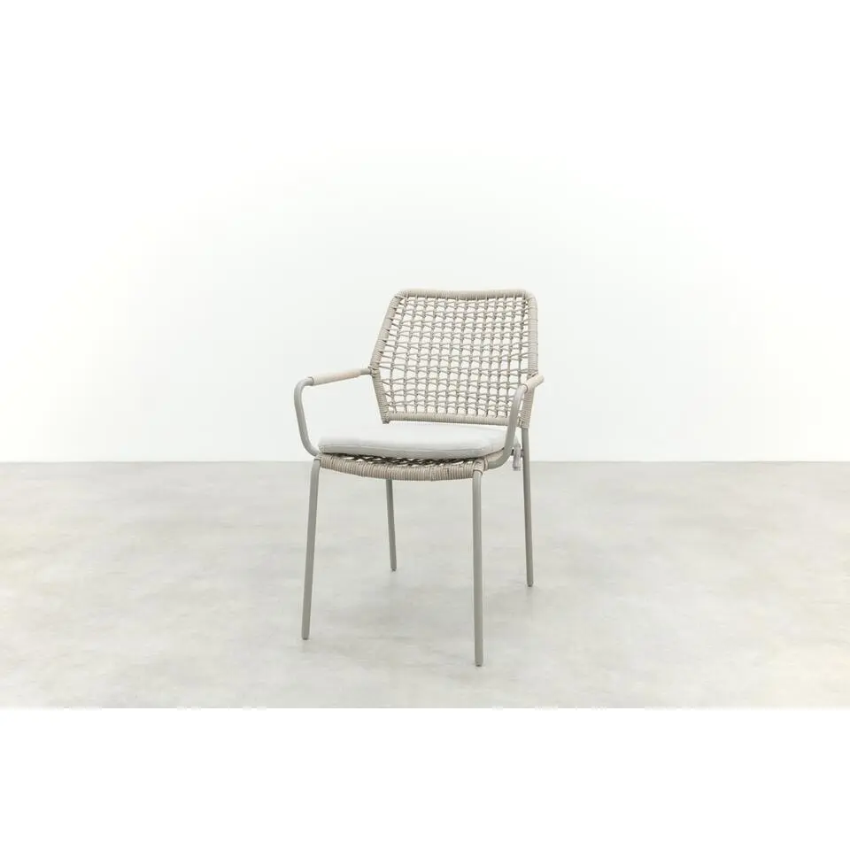 Swifty �?Rope dining tuinstoel �?taupe/zand �?valley sand