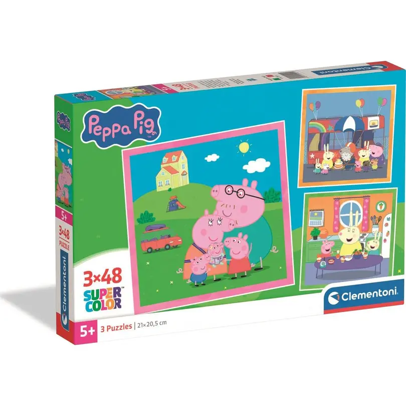 Puzzle 3er-Set Peppa Pig