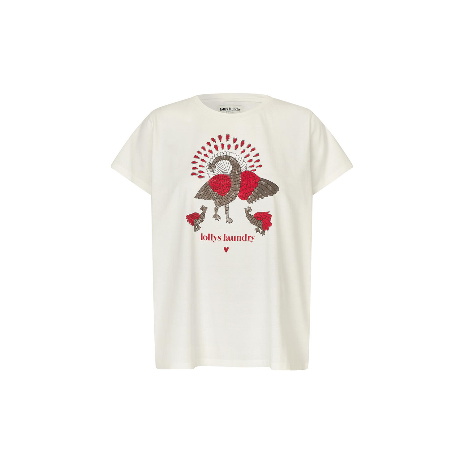 RomaLL Peacock Tee SS, white