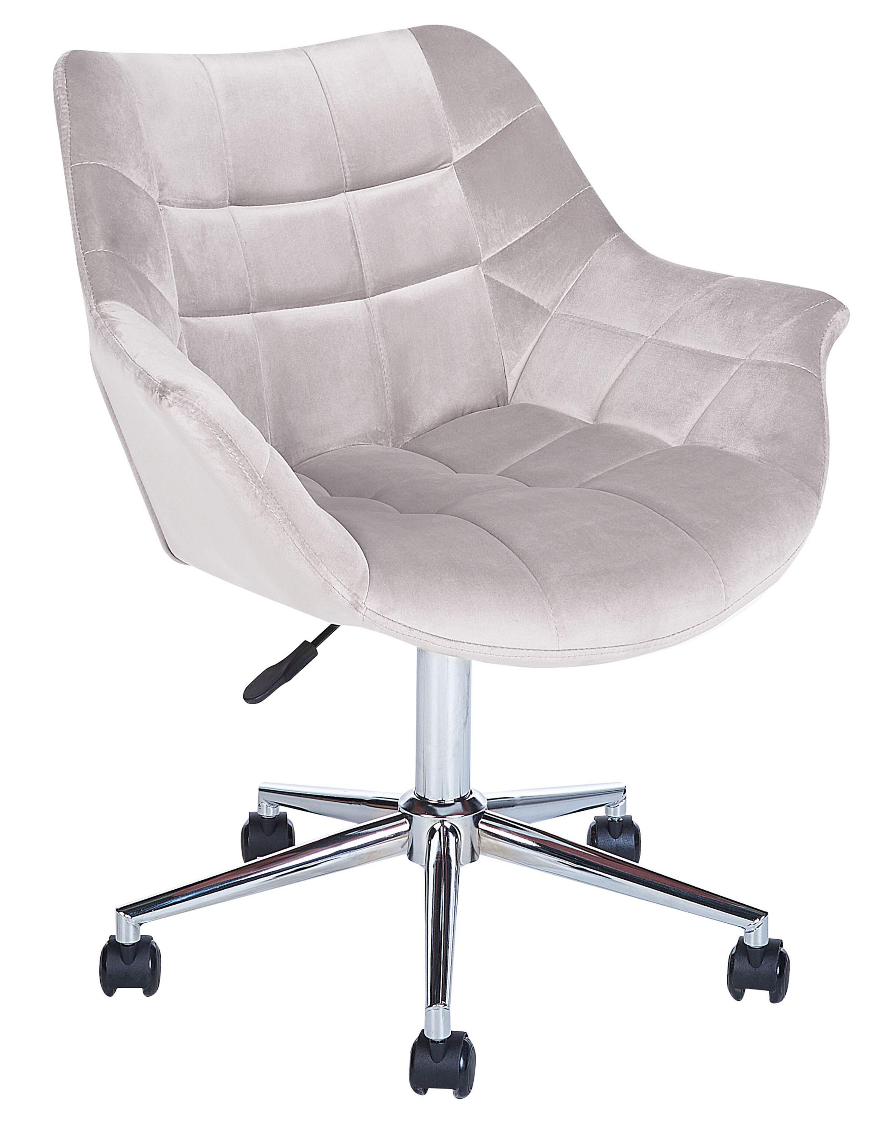 Desk Chair LABELLE Velvet Grey