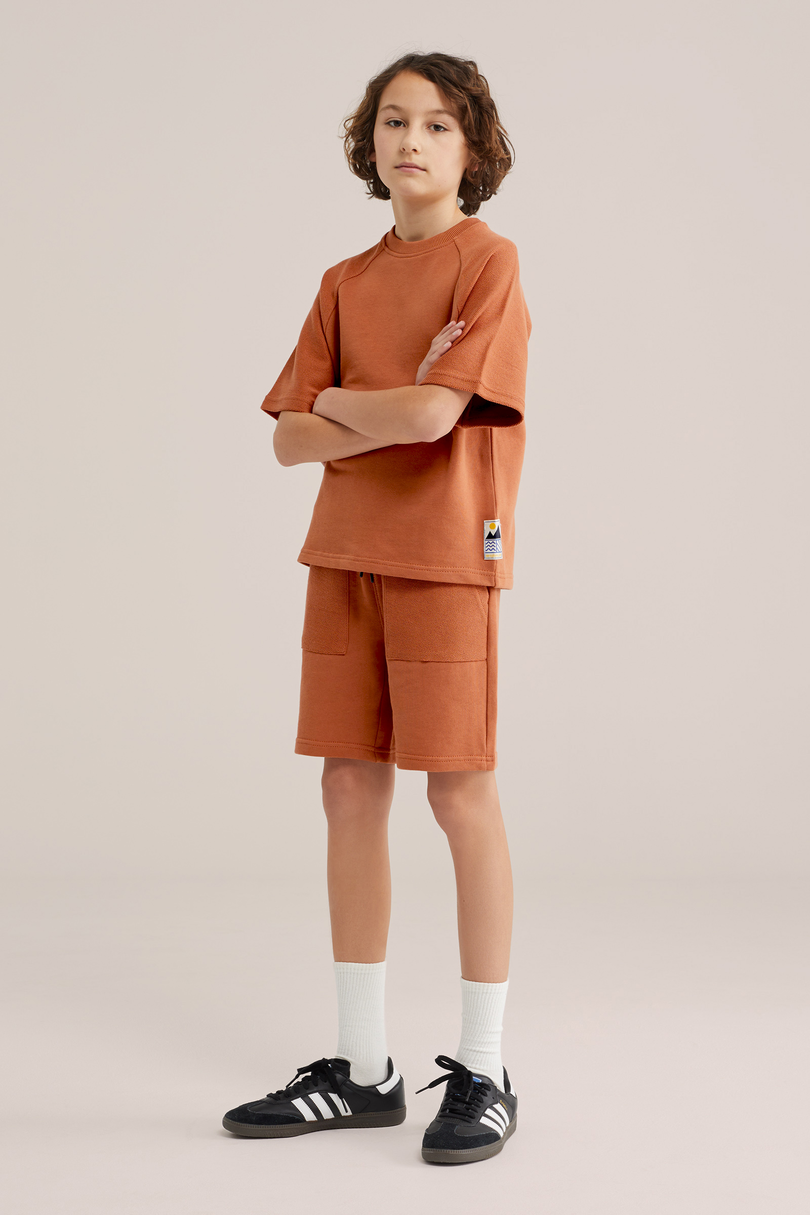 Jongens regular fit sweat short